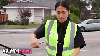 Alex Legend Fucks The Horny Meter Maid With Big Natural Boobs In Various Positions