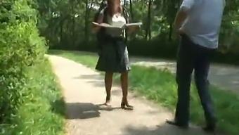 A Dutch Mature Woman Gets Doggy Style In The Woods