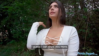 Tru Kait, Public Agent, Rides A Large Cock In Her Moistened Vagina Outdoors