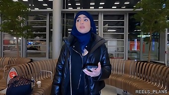 Nadja, The Veiled Iranian, Experiences Anal Penetration In Public Restroom And Hallway As Payment For Flight