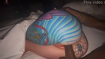 Olivia Takes A Rough Ride On A Black Cock In Reverse Cowgirl Position